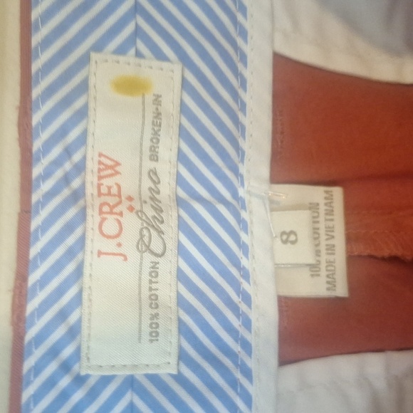 J Crew City Fit Broken In Chino Shorts Size 8 NWT - Picture 8 of 8
